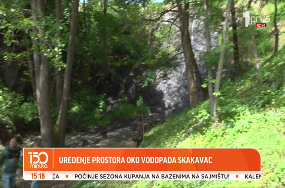 Uređenje prostora oko vodopada Skakavac