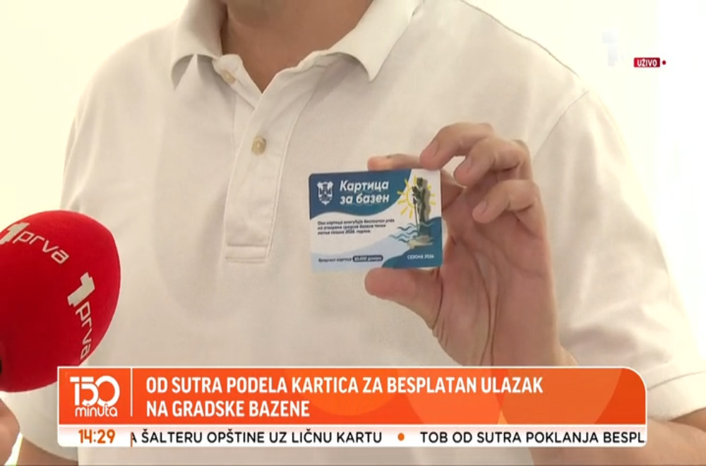 Počinje podela kartica za besplatan ulazak na gradske bazene