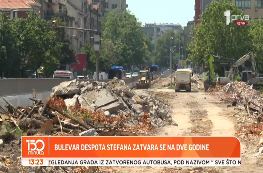 Bulevar despota Stefana zatvara se na dve godine