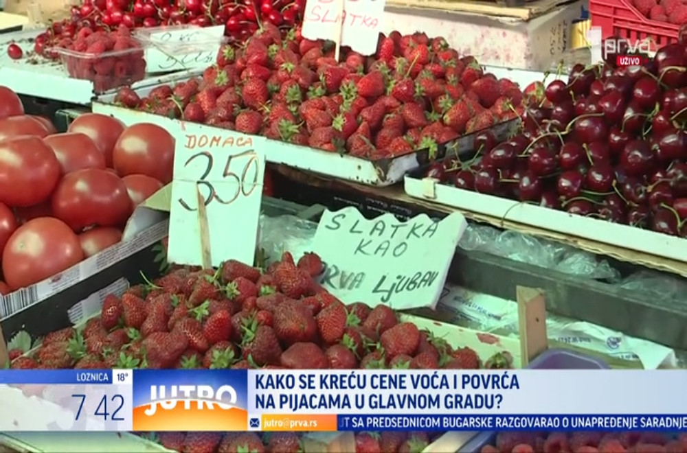 Kako se kreću cene voća i povrća na pijacama?
