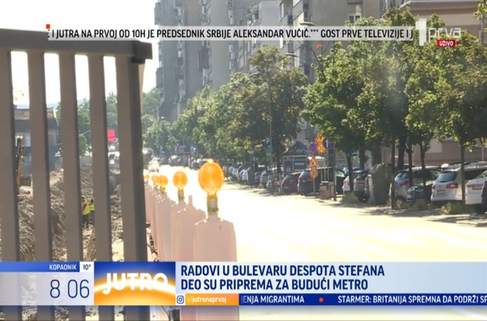 Šta se trenutno radi u Bulevaru despota Stefana?