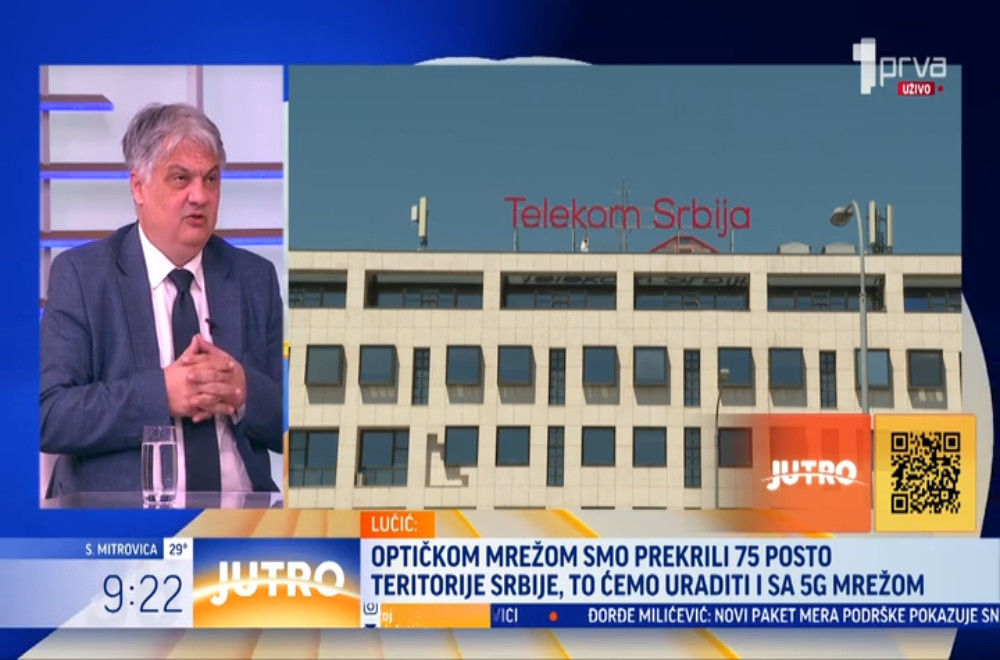 Gost „Jutra“ Vladimir Lučić, generalni direktor Telekom Srbija