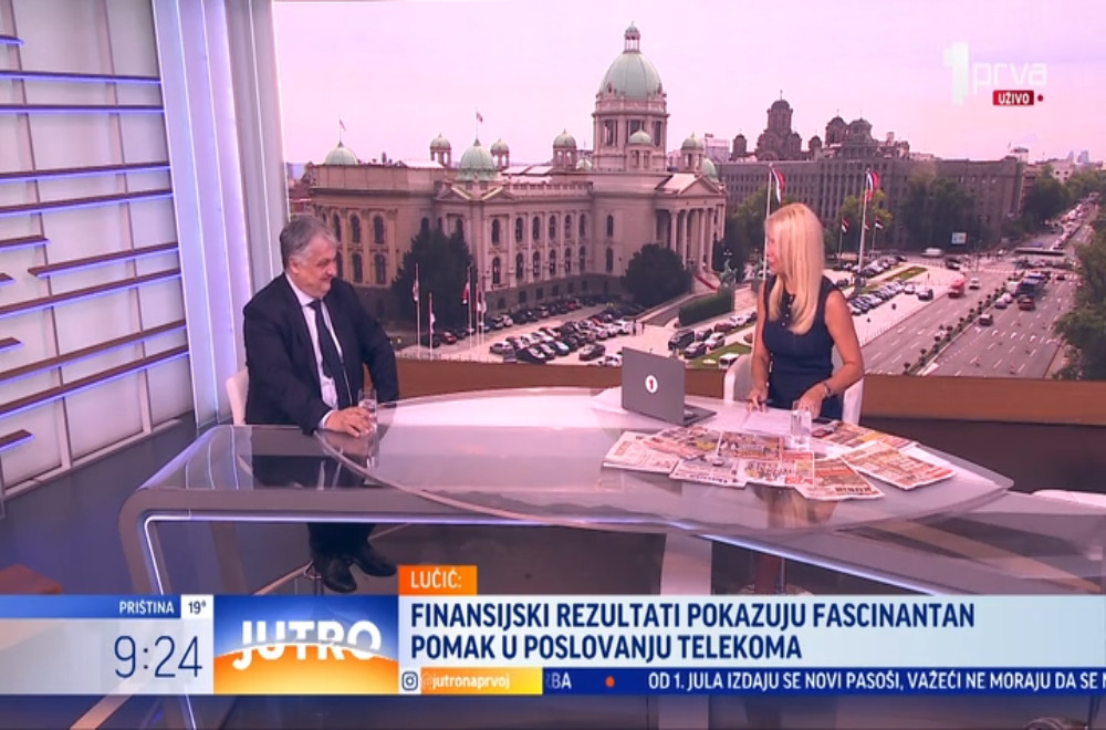 Gost “Jutra”: Vladimir Lučić, generalni direktor Telekom Srbija