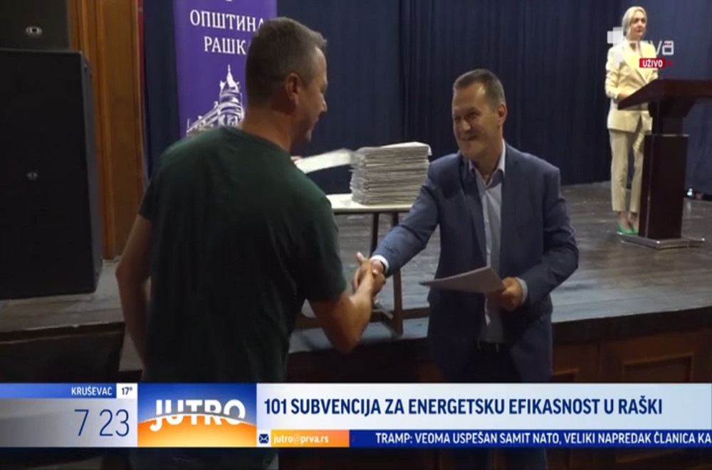 101 subvencija za energetsku efikasnost u Raški