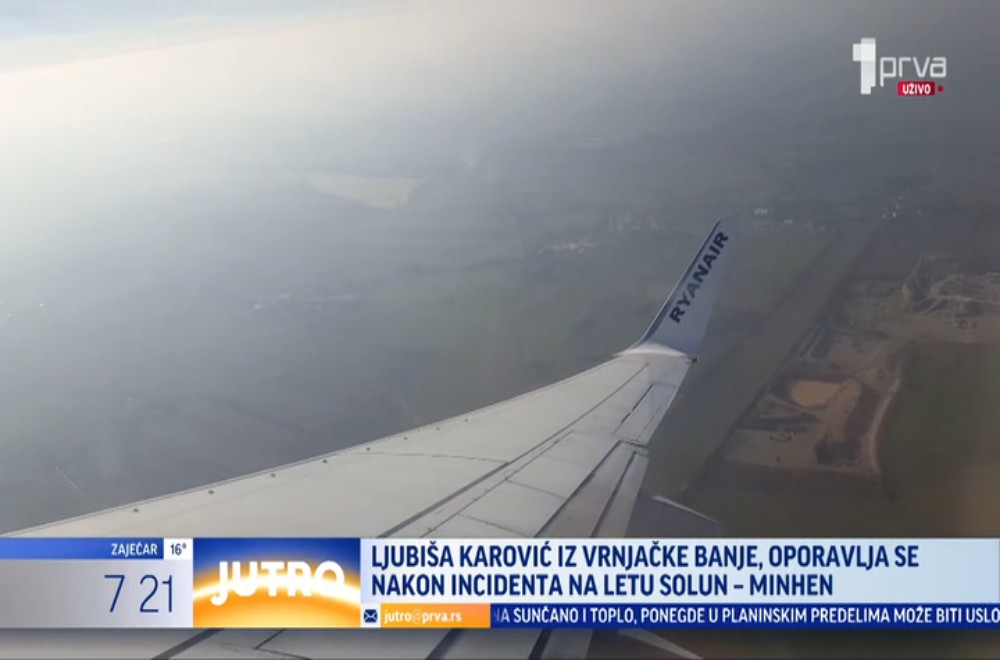 Žena opisala kako je izgledala drama u kojoj je usled pucanja prozora na avionu njen suprug povređen