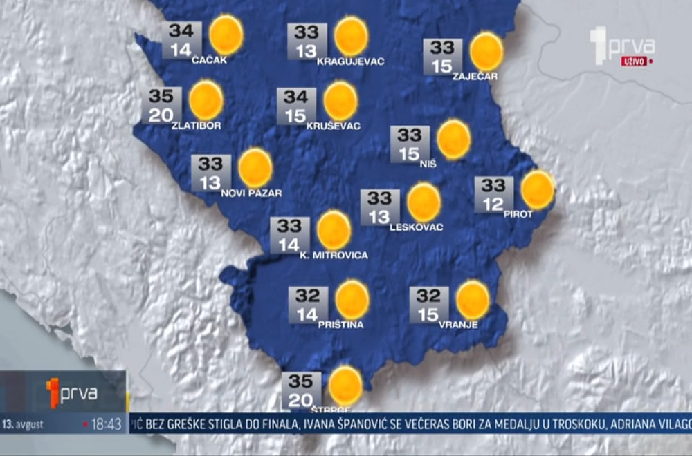 Vesti u 18h - 13.08.2026.