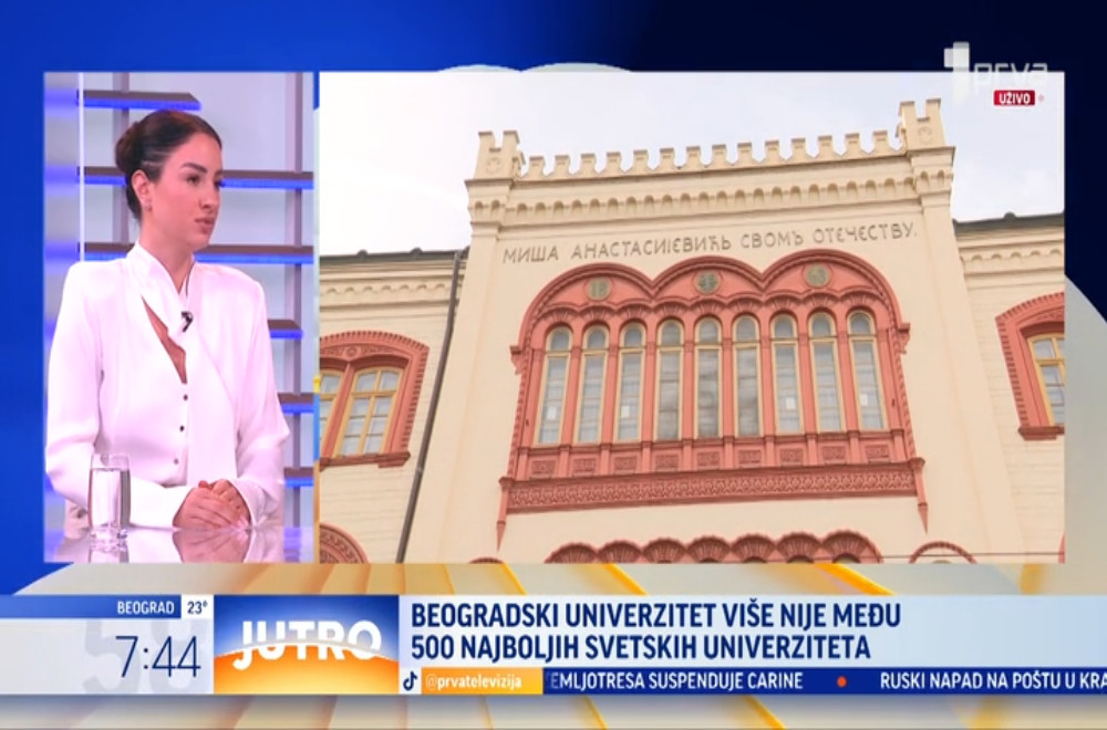 Opao rejting Univerziteta u  Beogradu na Šangajskoj listi