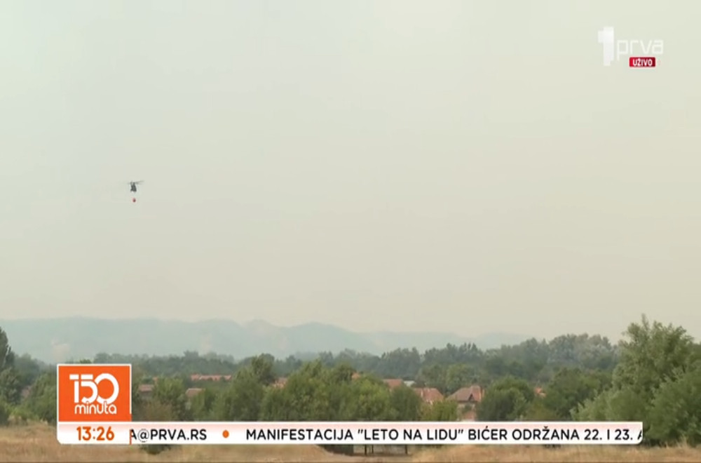 U Deliblatskoj peščari i dalje traje borba sa požarom