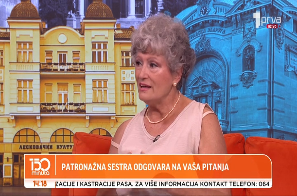 Patronažna sestra Mileva Arbutina gošća 150 minuta: Odgovori na vaša pitanja