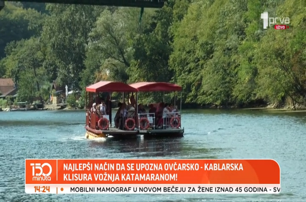 Vožnja katamaranom - najlepši način da se upozna ovčarsko - kablarska klisura