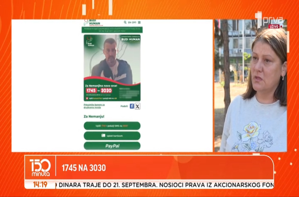 Nemanji srce radi samo 16 posto, a za transplantaciju mu je potrebna i naša pomoć