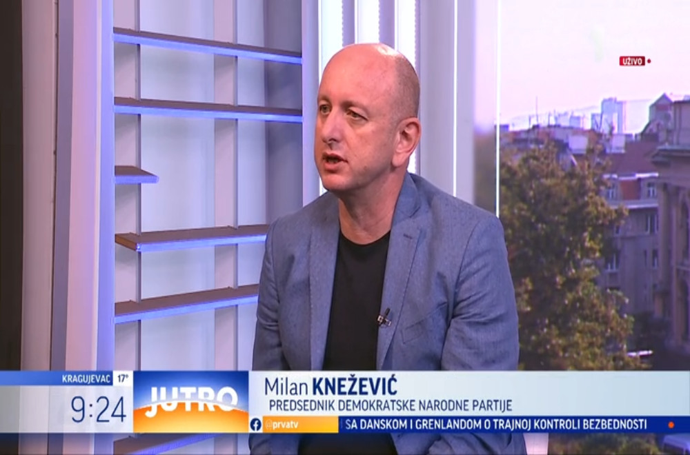Gost “Jutra” je predsednik Demokratske narodne partije Milan Knežević