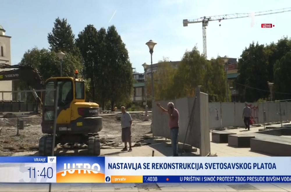 Nastavlja se rekonstrukcija Svetosavskog platoa