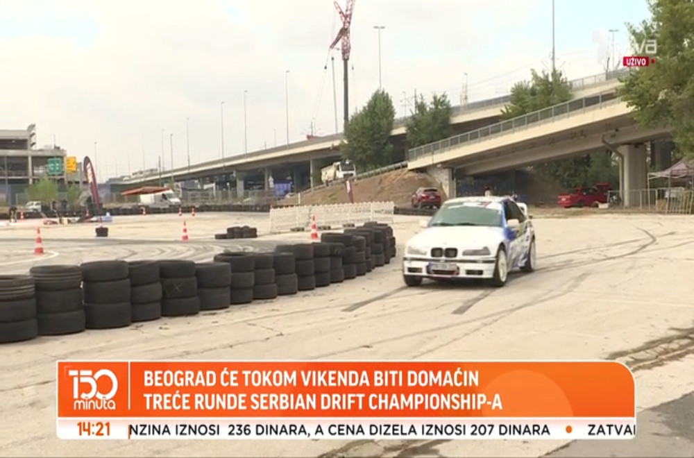 DRIFT SPEKTAKL U BEOGRADU: Ljubitelji automobila i brze vožnje na jednom mestu