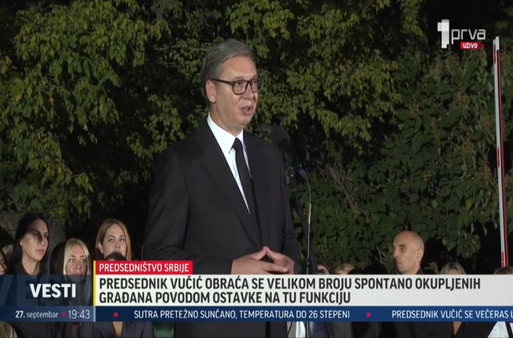 Prva uživo - Obraćanje predsednika Aleksandra Vučića