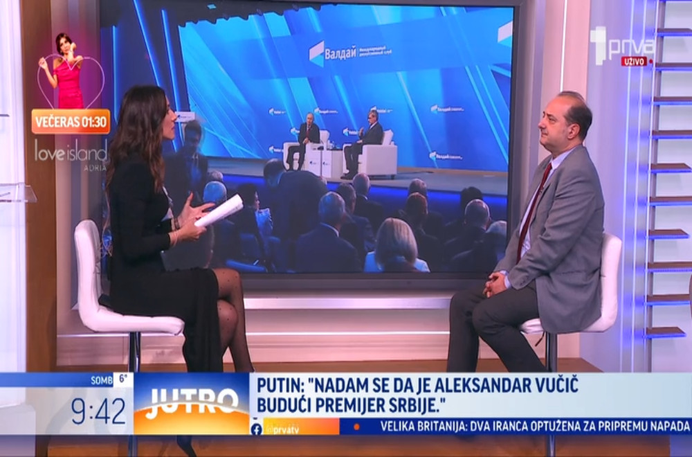 Aleksandar Raković o Putinovoj izjavi o predstojećim izborima u Srbiji