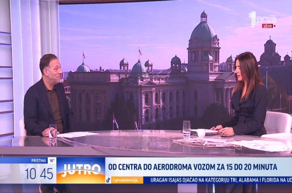 Od Centra do aerodroma vozom za smo 15 do 20 mnuta!