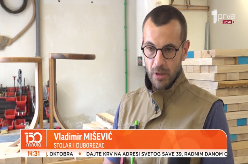 Od hobija do zanata: Vladimir Mišević ljubav prema drvetu pretvorio u posao