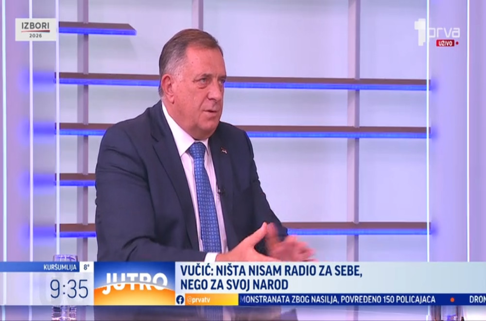 Gost “Jutra” je Milorad Dodik, predsednik Saveza nezavisnih socijaldemokrata