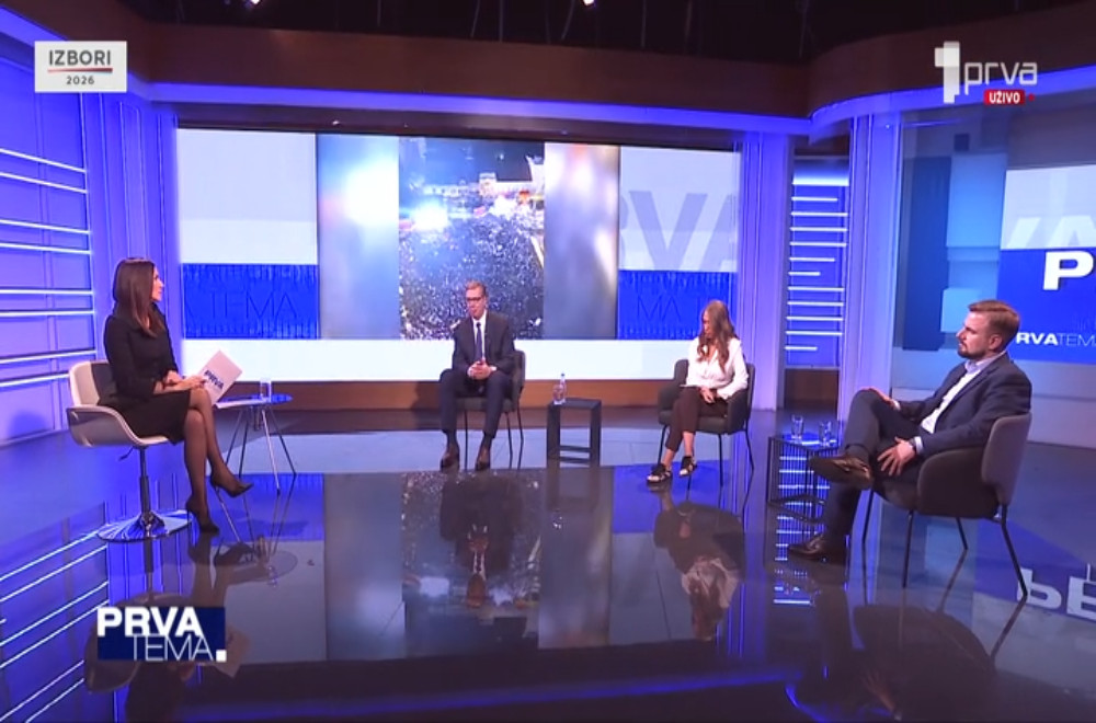 Prva tema: gosti Andrea Jovanović, Filip Grbić i Aleksandar Vučić