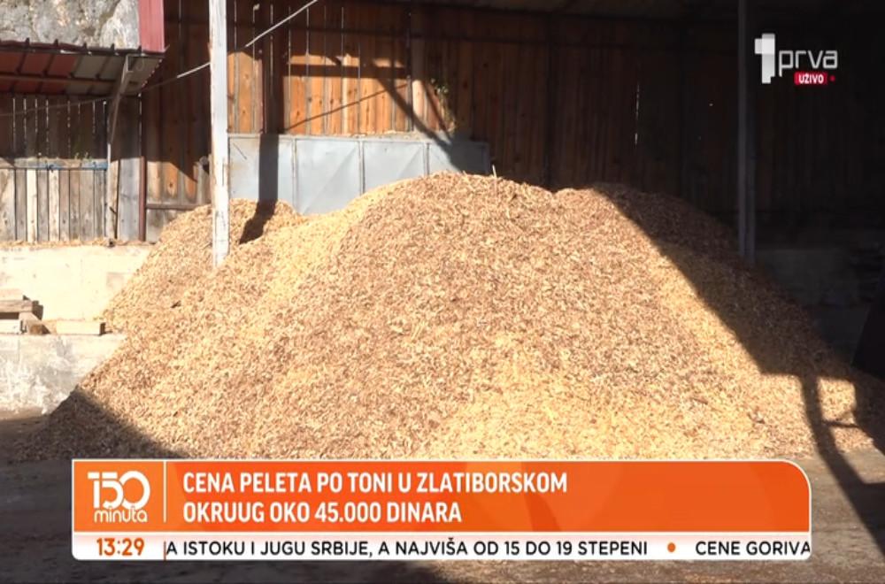 Pelet skuplji pred zimu: Tona u Zlatiborskom okrugu oko 45.000 dinara