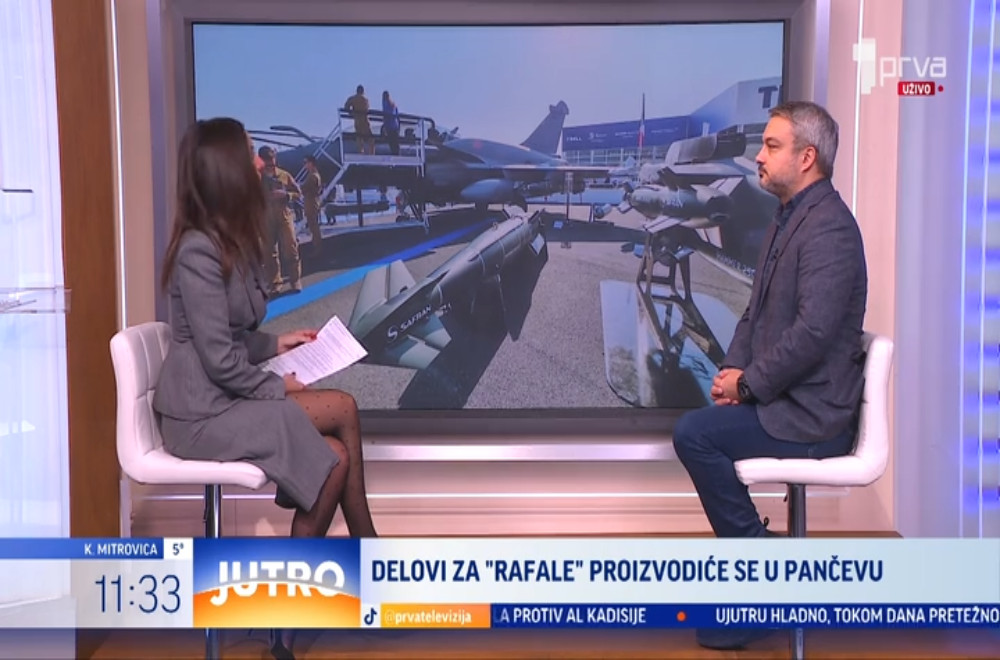 Pančevačka "Utva" proizvodiće delove za francuske Rafale