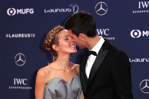 Novak i Jelena Ðokoviæ, foto: Photo by Boris Streubel/Getty Images for Laureu, Getty Images Sport