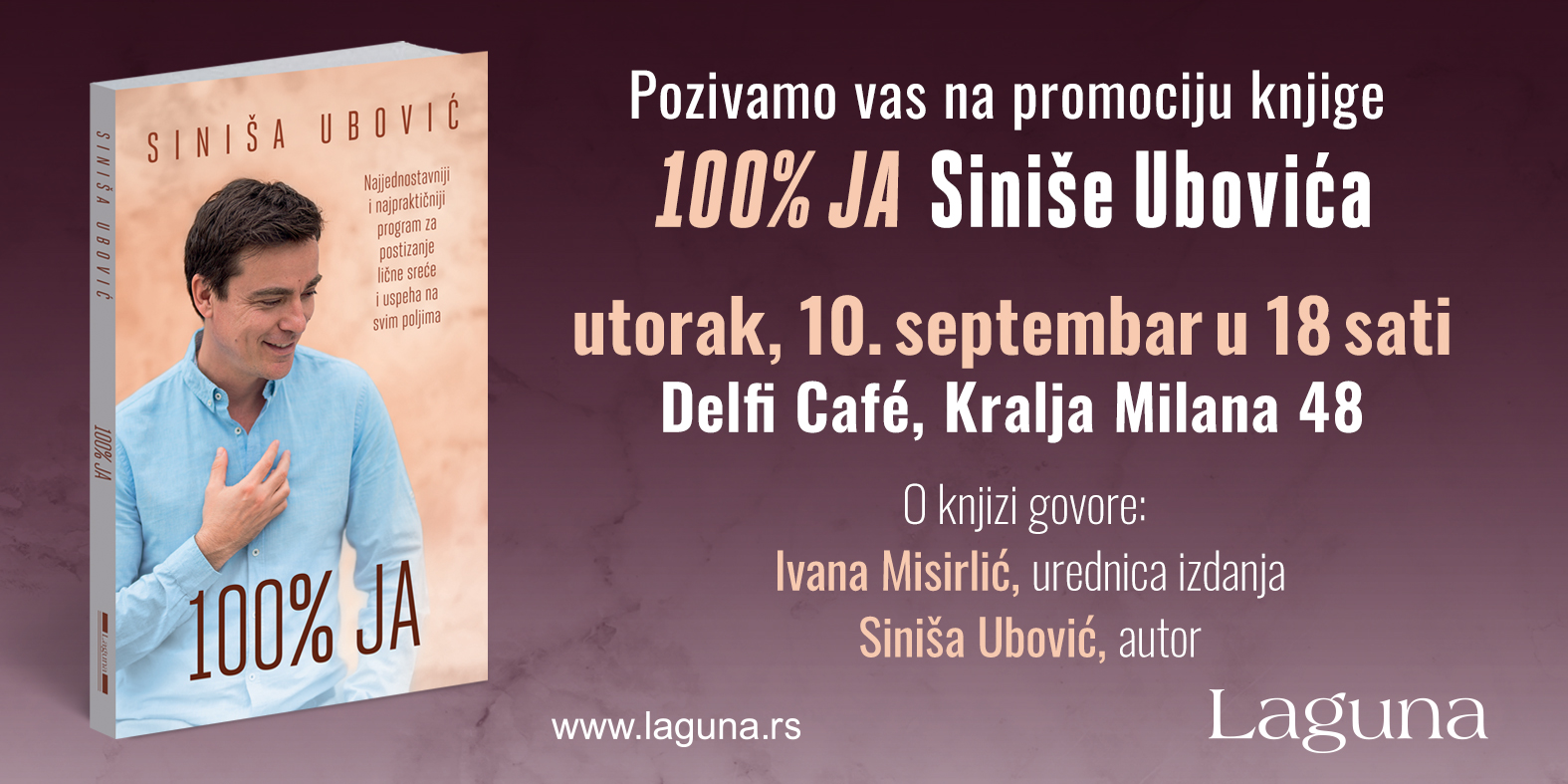 Promocija knjige Sinie Ubovia &100% ja&, foto: promo