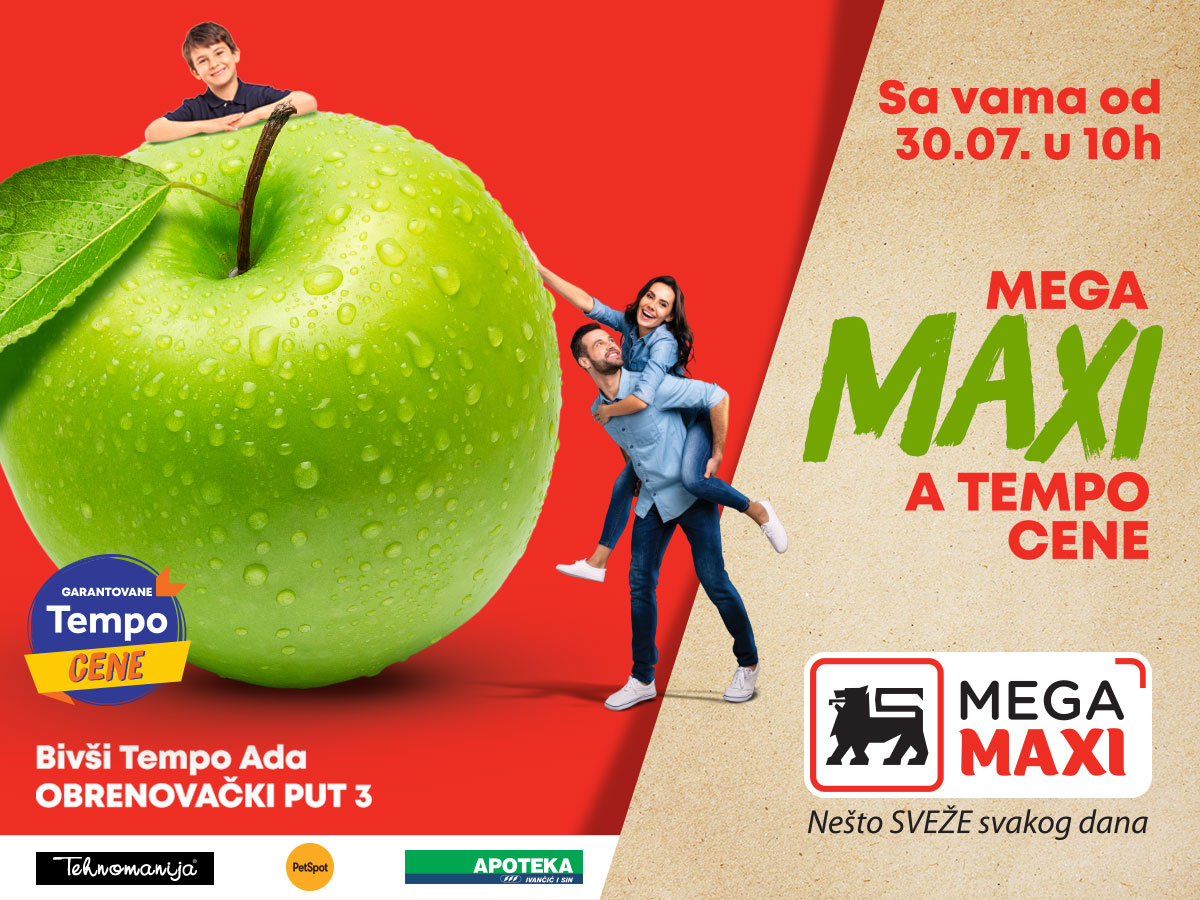 Hipermarket Mega Maxi za kupce otvara vrata 30. jula!, foto: Promo