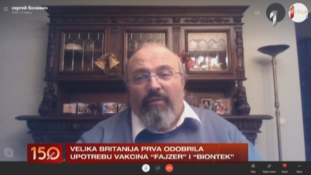 Dr Sergej Boljevi, foto: Prva Tv / screenshot