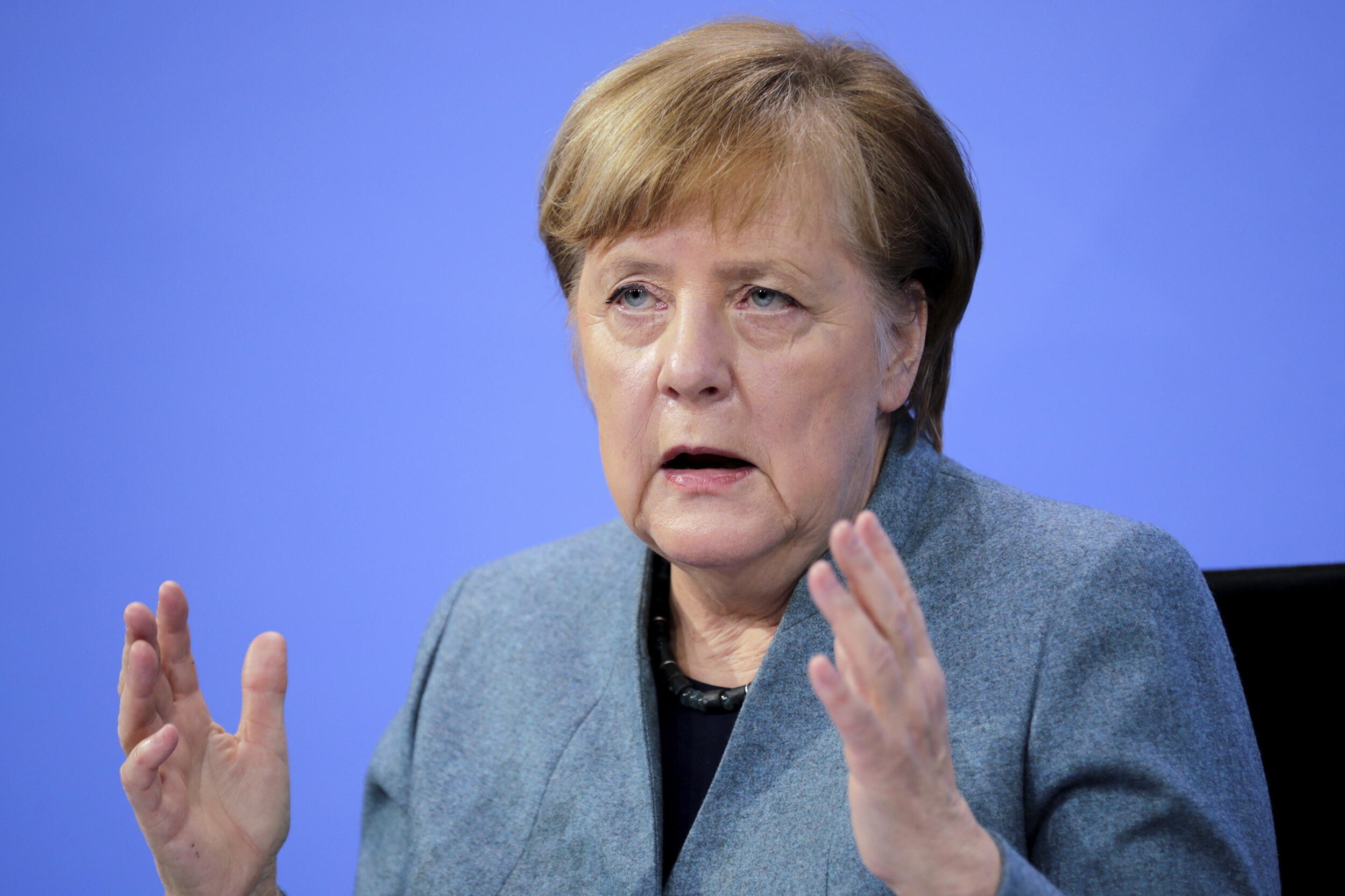 Angela Merkel, foto: Tanjug/Hannibal Hanschke/Pool via AP