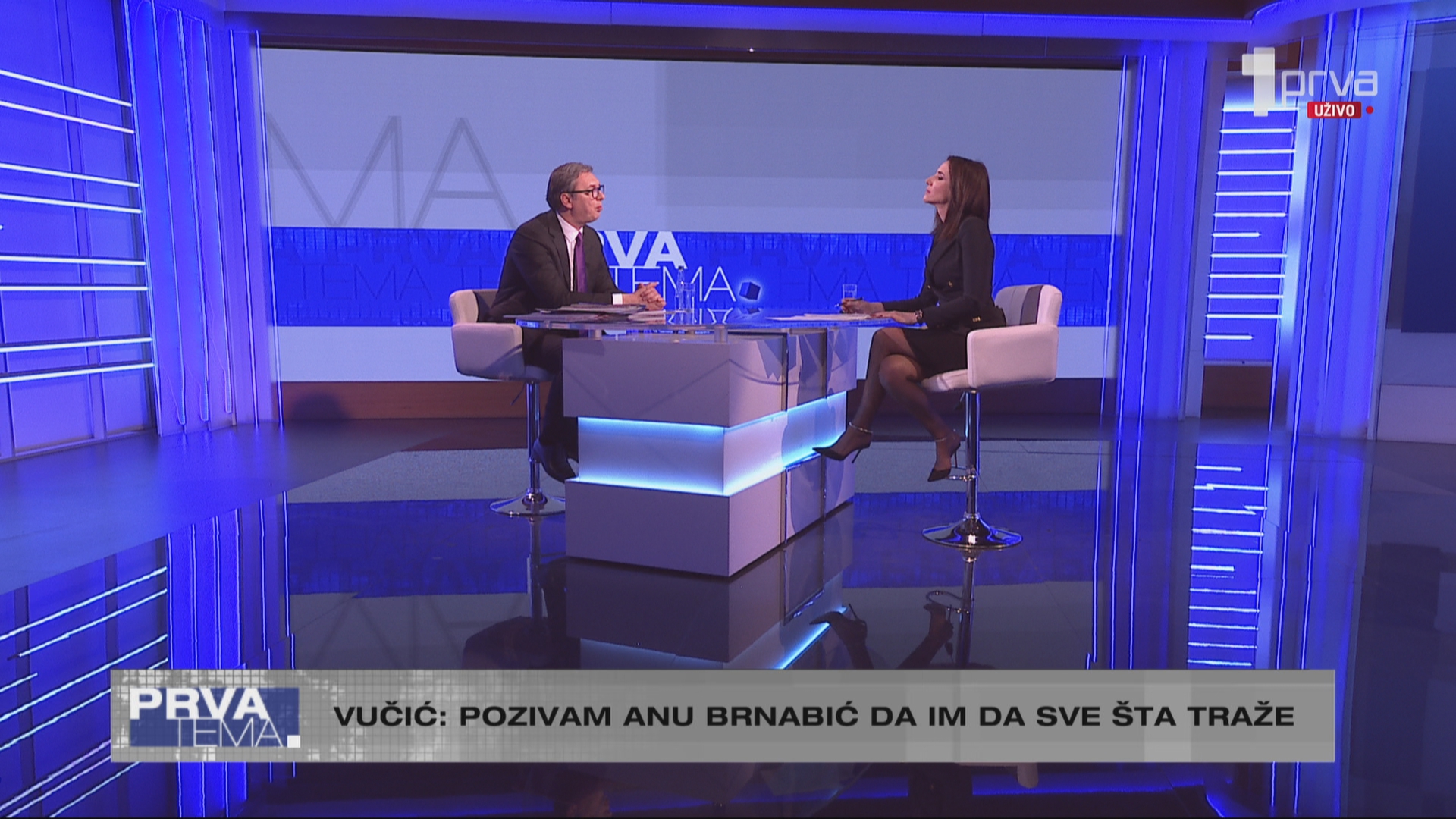 Prva tema - Gost: Aleksandar Vučić